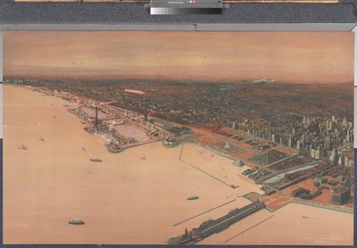View of Chicago Skyline - Century of Progress by William Starbuck Macy